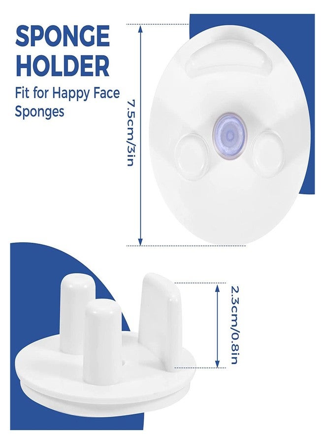 YPBEW Smiling Face Sponge Holder Suction Cup Installation Holding Smile Sponges Organizer for Bathroom Kitchen Silk Accessory Suction Cup Sponge Holder for Kitchen Sink - Image 5